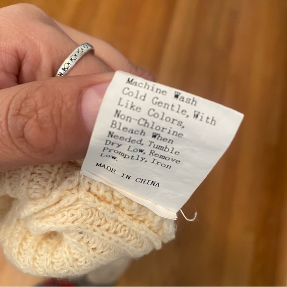 SHEIN Plus Size 3XL Wrap Sweater Cream Knit - Picture 3 of 6